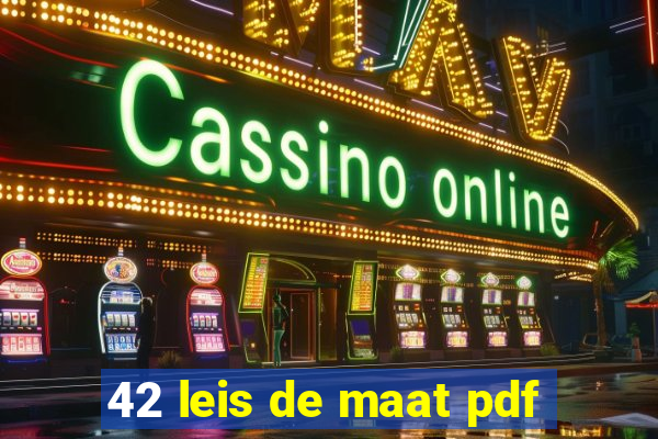 42 leis de maat pdf